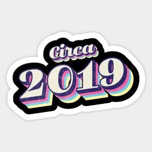 2019 Birthday Sticker